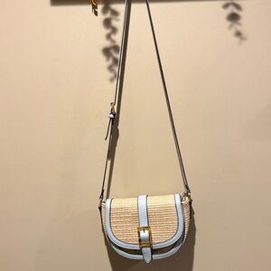 Elegant Izzy and Ali light blue and  tanCrossbody Bag